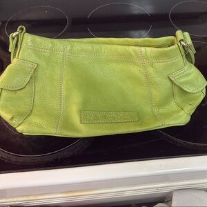 Fossil Bright Green Leather Handbag